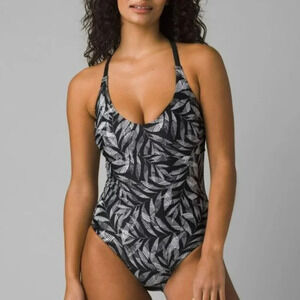 PrAna Marina One Piece / D-Cup, black springtime